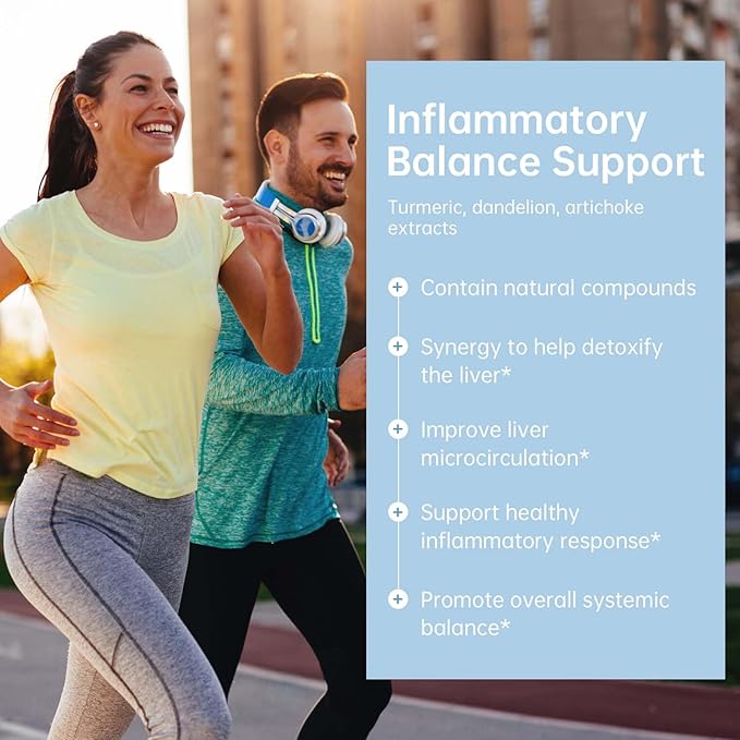 Liver Support with 200mg Milk Thistle, 100mg Glutathione, 100mg NAC, 150mg Tumeric, Dandelion, Artichoke, Liver Cleanse Detox & Repair, Supports Energy*, Immunity & Liver Health*, 60 caps