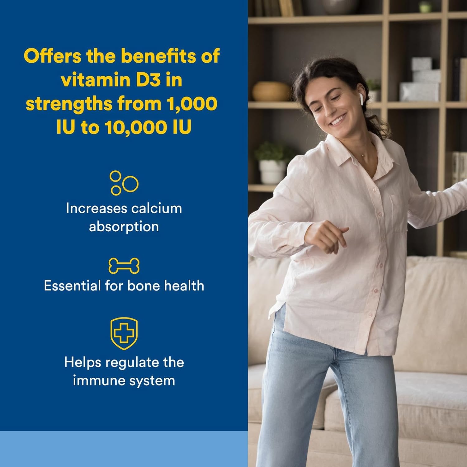 Natural Factors - Vitamin D3 5000 IU, Supports Healthy Bones, 120 Soft Gels