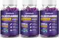 3 Packs Glucosamine Chondroitin Gummies - 3000MG Extra Strength Joint Support Supplement with MSM & Elderberry, Flexibility, Antioxidant Immune Support Gummy for Adults, Men & Women