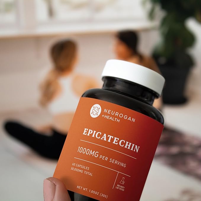 Potent Epicatechin Capsules 500mg Each,1000mg/serving - Advanced Support for Nitric Oxide, Muscle Health & Endurance - for Athletes Seeking Performance Edge - 30,000 Total, 60ct.Made in USA