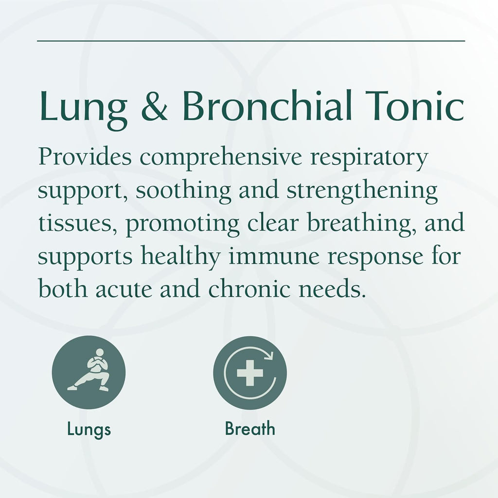 Natura Health Products Lung & Bronchial Tonic - Soothes and Tonifies The Respiratory System - Featuring Mullein Leaf Extract, Thyme, Fenugreek, Lobelia and Plantain (4 Fluid Ounces)