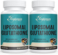 2400 MG Liposomal Glutathione Softgels, Max Absorption, Active Form L-Glutathione Reduced (GSH), with Hyaluronic Acid, Resveratrol, Master Antioxidants for Detox, Brain, Immune System, 120 Softgels