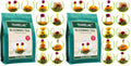 TEARELAE Blooming Tea Flowers - 12pcs Individually Sealed Flowering Balls - Hand-Tied Natural Green Tea Leaves & Edible Flowers - Gifts For Lovers (Pack of 2)