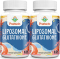 2400MG Liposomal Glutathione, with Vitamin C, Milk Thistle & Alpha-Lipoic Acid, Master Antioxidants, Pure Reduced L-Glutathione - Immune System, Cell Repair, Energy, High Absorption, 120 Softgels