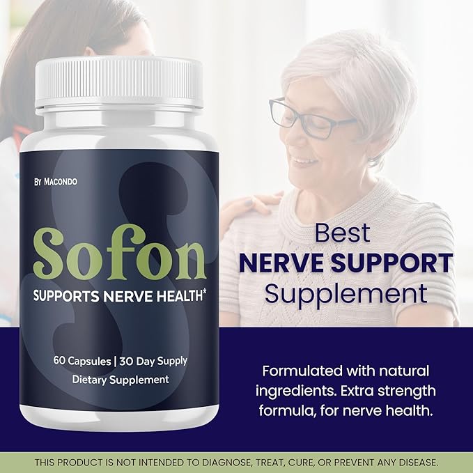 (2 Pack) Nerve Supplement Capsules - Health Formula Advanced Premium Brain & Memory Focus Pills All Natural Daily Vitamins Support for Overall Health & Wellness, 120 Capsules for 2 Months