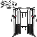XMARK Functional Trainer with Dual Weight Stacks, All-in-One Cable Machine & Crossover for Full Body Strength Training at Home or Garage Gym