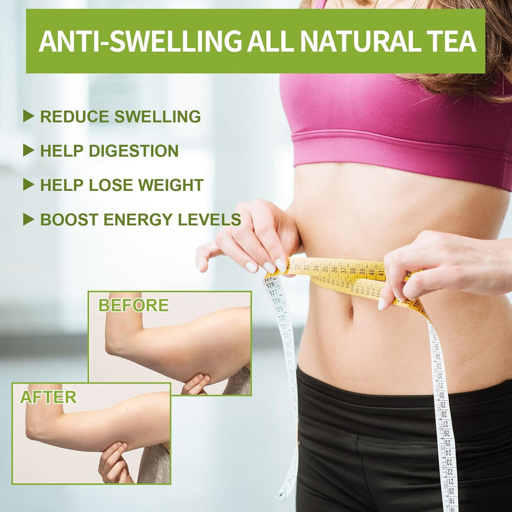 Natural plant slimming tea to help you lose weight - 14-day detoxifying slimming tea, smooths belly fat, reduces appetite, 12g*5 bags