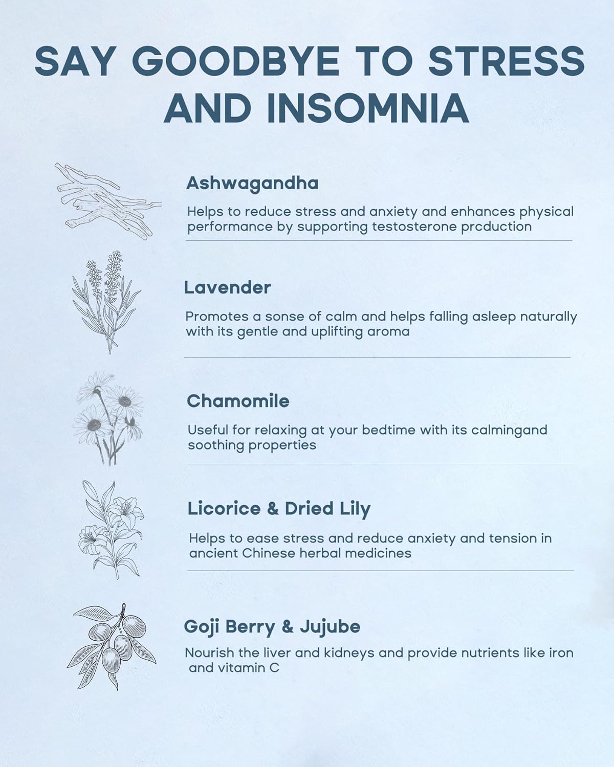 HerbLight Nighty Night Extra Tea – Extra Strength Sleep Tea with Ashwagandha, Valerian Root & Lavender, Caffeine-Free Herbal Bedtime Blend, 15 Bags of Visible Whole Herbs (2.6oz)