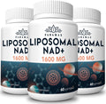 1600 mg Liposomal NAD Supplement, 98% Pure NAD+ Supplement, Superior Absorption, Alternative to Nicotinamide Riboside or NADH to Boost NAD+ for Aging Defense, Energy, Longevity, 180 Softgels