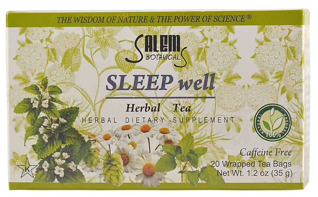 Salem Botanicals Herbal Tea, Sleep Well, 20 Count