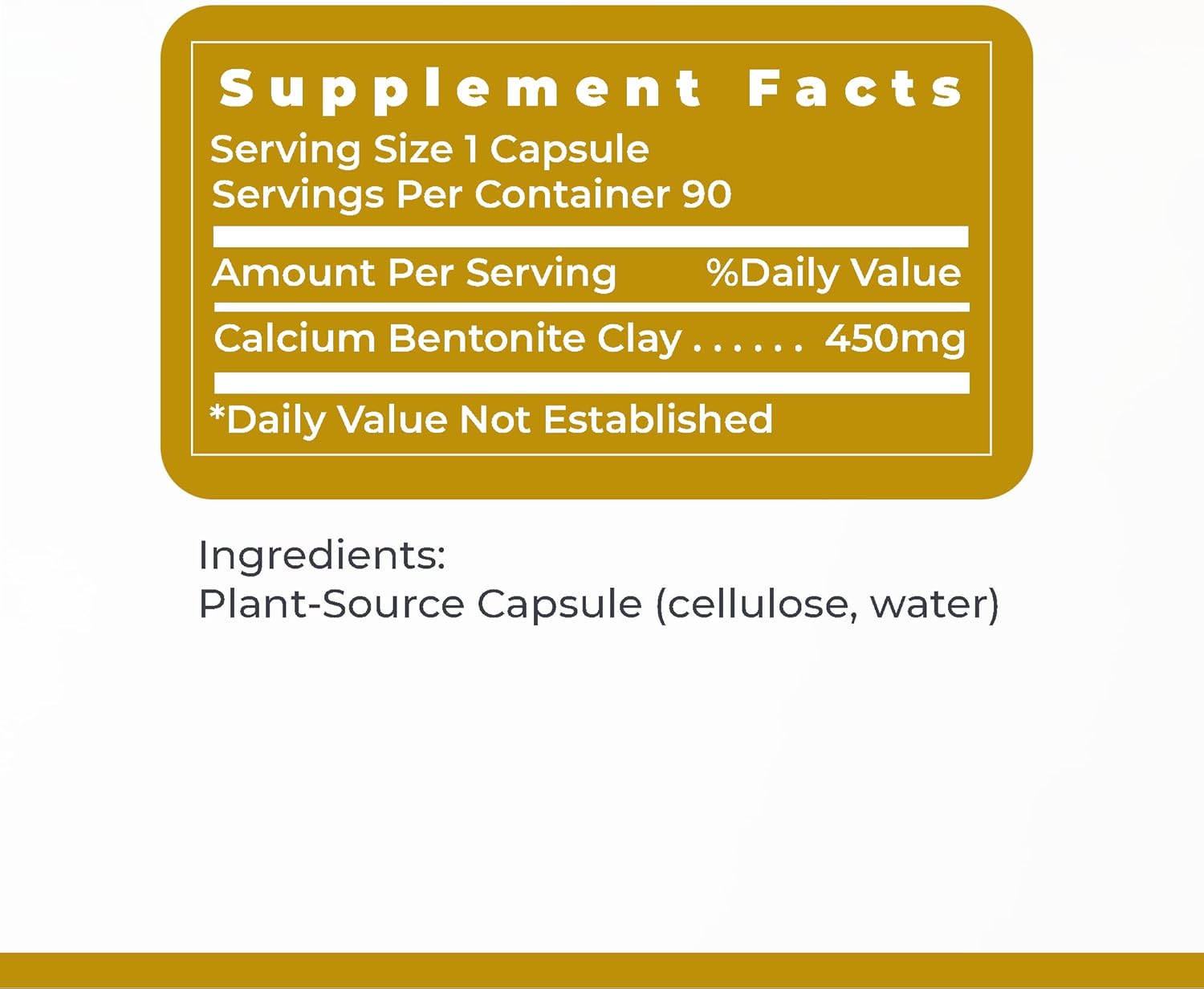 Premier Research Labs Medi-Clay-FX: Bentonite Clay Capsules for Detoxification | Food Grade Smectite Supplement | Absorb Toxins, Supports Cellular Health and Mold Detox - 90 Capsules