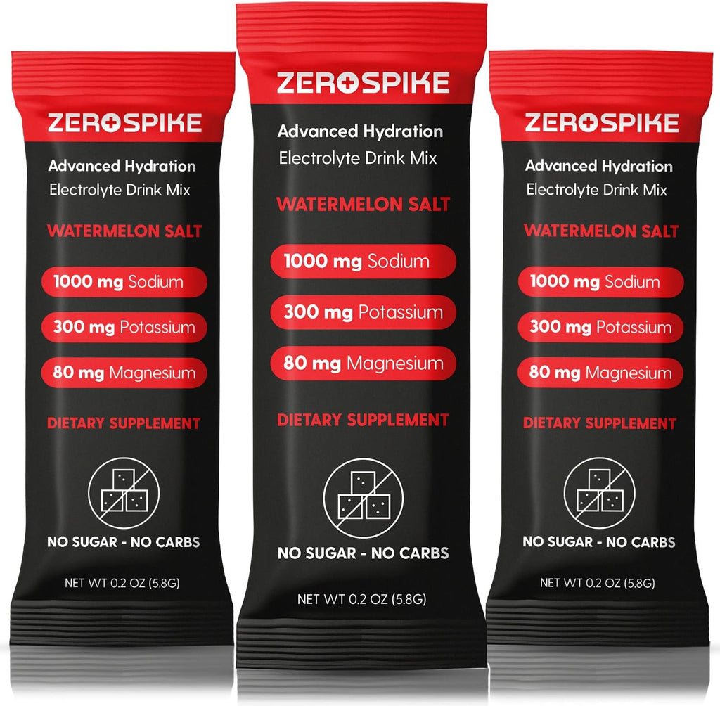 No Sugar Electrolytes Powder Packets | Keto & Fasting Salts Drink Mix | Supplements: The Key Hydration Nutrients Missing from Purified Water | Clean, Watermelon, Calorie Free | 30 Sticks