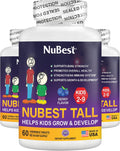 NuBest Tall Kids for Age 2 to 9 - Bone Strength, Brain Growth, Immunity with Calcium, Multivitamins & Minerals - 60 Chewable Berry Tablets | 3 Pack