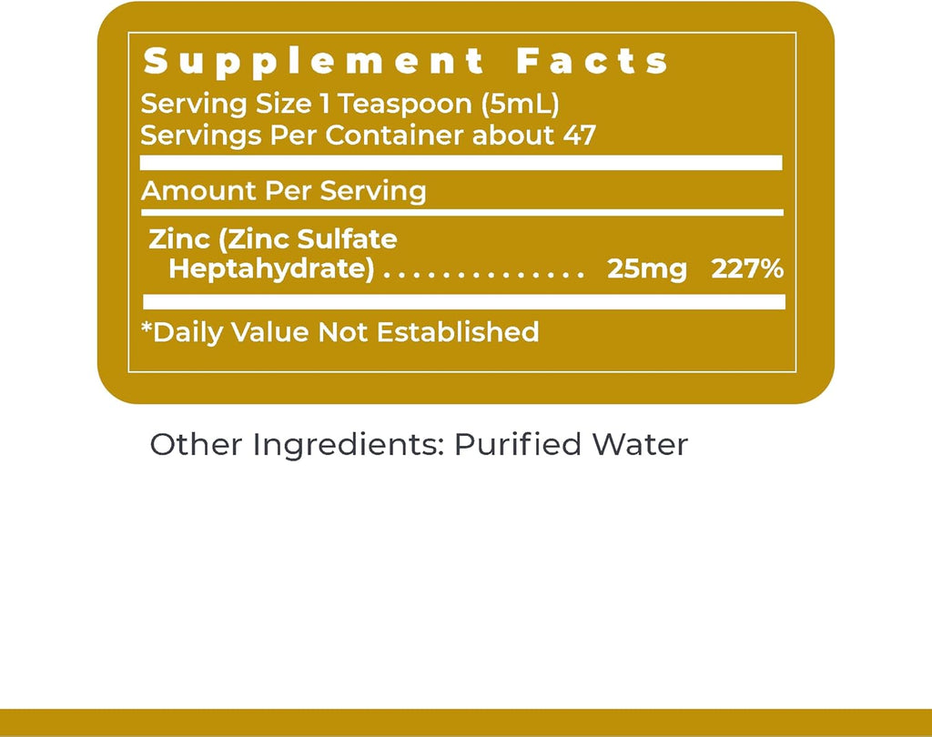 Premier Research Labs Liquid Zinc Ultra: Liquid Zinc Supplement - for Immune Support & Well-Being for Adults & Kids - Highly Absorbable Drops - Used for Rapid Analysis of Zinc Status - 8 fl oz
