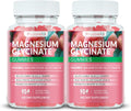 Magnesium Glycinate Gummies 1000mg, High Absorption Sugar Free Magnesium Potassium Supplement for Relaxation, Stress Relief, and Sleep Support for Adults & Kids - 180 Peach Gummies