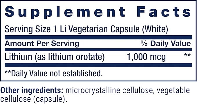 Life Extension Memory Protect, Lithium, colostrinin Milk peptides, Memory and Cognitive Health Support, Gluten-Free, Non-GMO, 12 colostrinin-Lithium (C-Li) Capsules, 24 Lithium (Li) Capsules