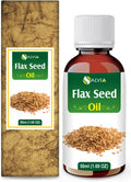 Flax Seed Oil 100% Natural Pure UNDILUTED Uncut Carrier Oil (1.69 fl oz)
