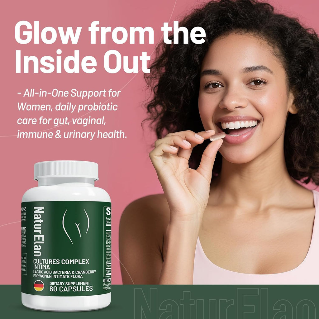 Probiotics for Women, 16 Strains with Cranberry Powder for Digestive, Vaginal&Immune Health Support, 40 Billion CFU, Vaginal Probiotics for Women pH Balance & UTI, Support Vaginal Odor & Flora, 60 CT