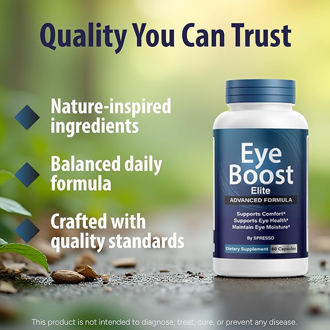 (3 Pack) Eye Boost Elite Capsules, Official EyeBoost Supplement Pills with Premium Ingredients, All Natural Advanced Formula Support for Clear Vision, Optimal Health & Visual Wellness (180 Capsules)