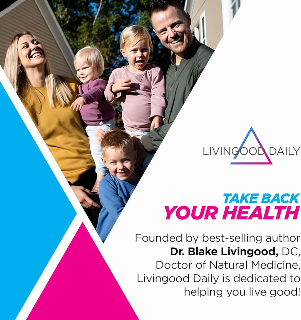 Livingood Daily Collagen Powder for Women & Men, Unflavored, Grass Fed Hydrolyzed Collagen Peptides, Protein & Multivitamins for Healthy Hair, Skin & Nails, Keto & Paleo, Gluten Free, 30 Servings