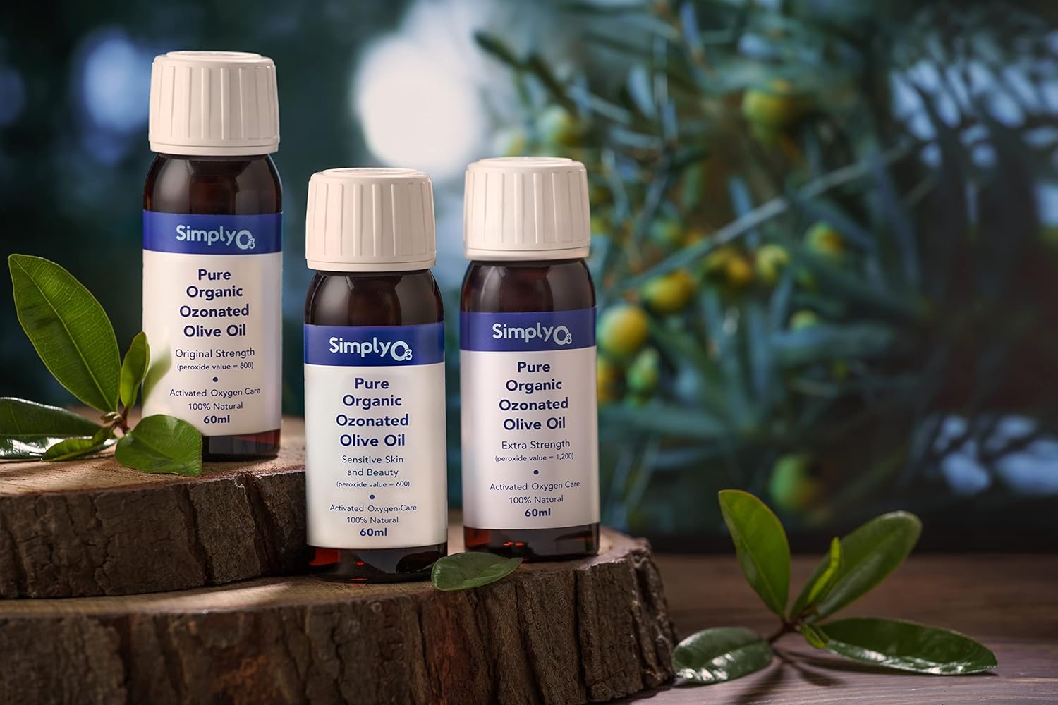 Pure Organic Ozonated Olive Oil 600 Peroxide For Face and Skin Helps In Acne, Anti-Aging, Wrinkles and All Skin Problems For Sensitive Skin with Made in Spain