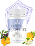 Quercetin with Bromelain | Liposomal Quercetin Supplements for Respiratory & Seasonal Challenges | Quercetin 1000mg with Vitamin C & Zinc | Quercetin Complex Bioflavonoids, 60 Softgels
