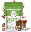 Mushroom Powder Mushroom Supplement - 10-in-1 Mushrooms Lions Mane Powder with Reishi/Cordyceps/Chaga/Turkey Tail/Maitake/Complex for Cognitive Function & Immune Support 60 Servings