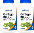 Nutricost Ginkgo Biloba 120mg, 240 Capsules - Extra Strength Ginkgo Biloba Extract - Gluten Free & Non-GMO (Pack of 2)