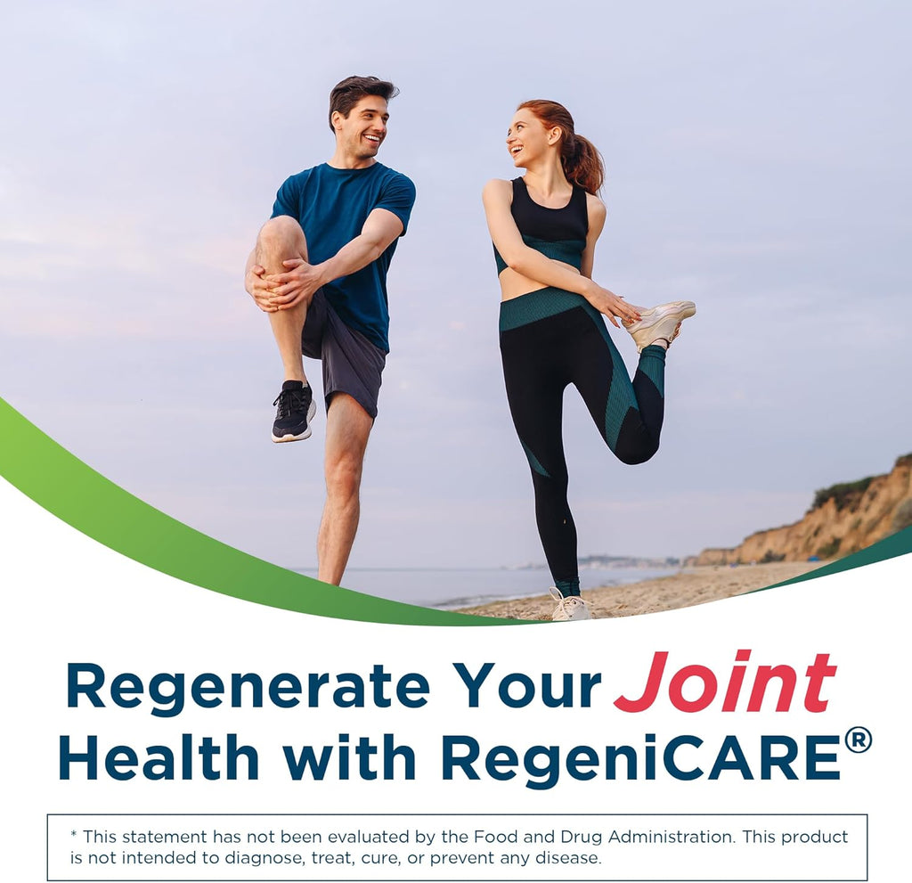 Univera RegeniCARE, Glucosamine, Chondroitin, MSM, Univestin, Joint Health, Joint Support, Easy to Carry, Raspberry Flavor (30ct, 7g Individual Packets)