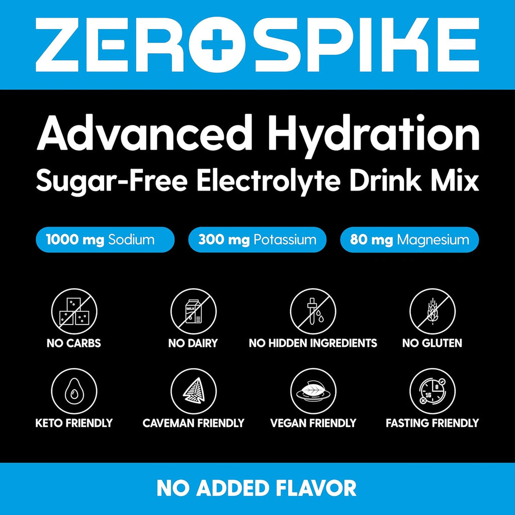 No Sugar Electrolytes Powder Packets | Keto & Fasting Salts Drink Mix | Supplements: The Key Hydration Nutrients Missing from Purified Water | Clean, Unflavored, Calorie Free | 30 Sticks