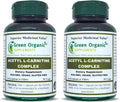Acetyl L-Carnitine, Carnitine, ALC, High Absorbable, Non-GMO, Gluten-Free (Pack of 2)