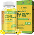 Sugar Free Multivitamin Gummies for Women 14+ w/Iron, Bariatric Multivitamin, Inositol, Folate, Biotin, Womens Daily Gummy w/Vitamin A, D, C, B, for Hair, Skin, Energy, Immune, Lemon Flavor