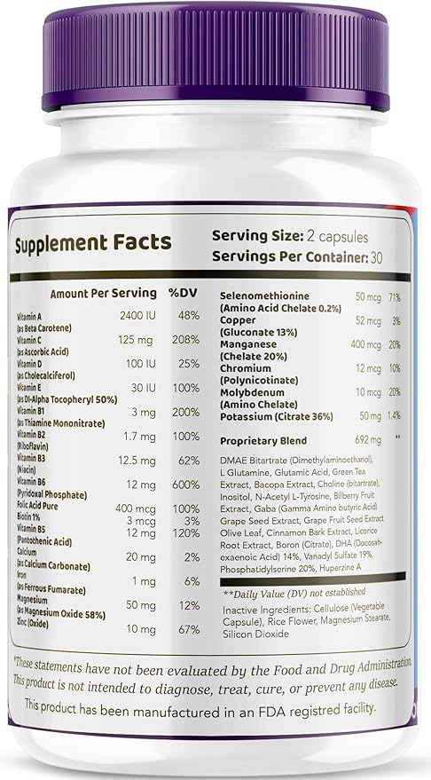 (3 Pack) Synaptic XR Capsules, SynapticXR, Synaptic XR Core Focus, Synaptic XR Brain Caps, Synaptic XR, Brain Synaptic XR, Synaptic XR Advanced Formula 180 Capsules for 3 Months