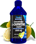 Concentrated L-Carnitine Liquid, 5000mg All Natural Citrus Flavored L-Carnitine Supplement, Liquid L-Carnitine with Vitamin V5, 16.23 Fl. Oz