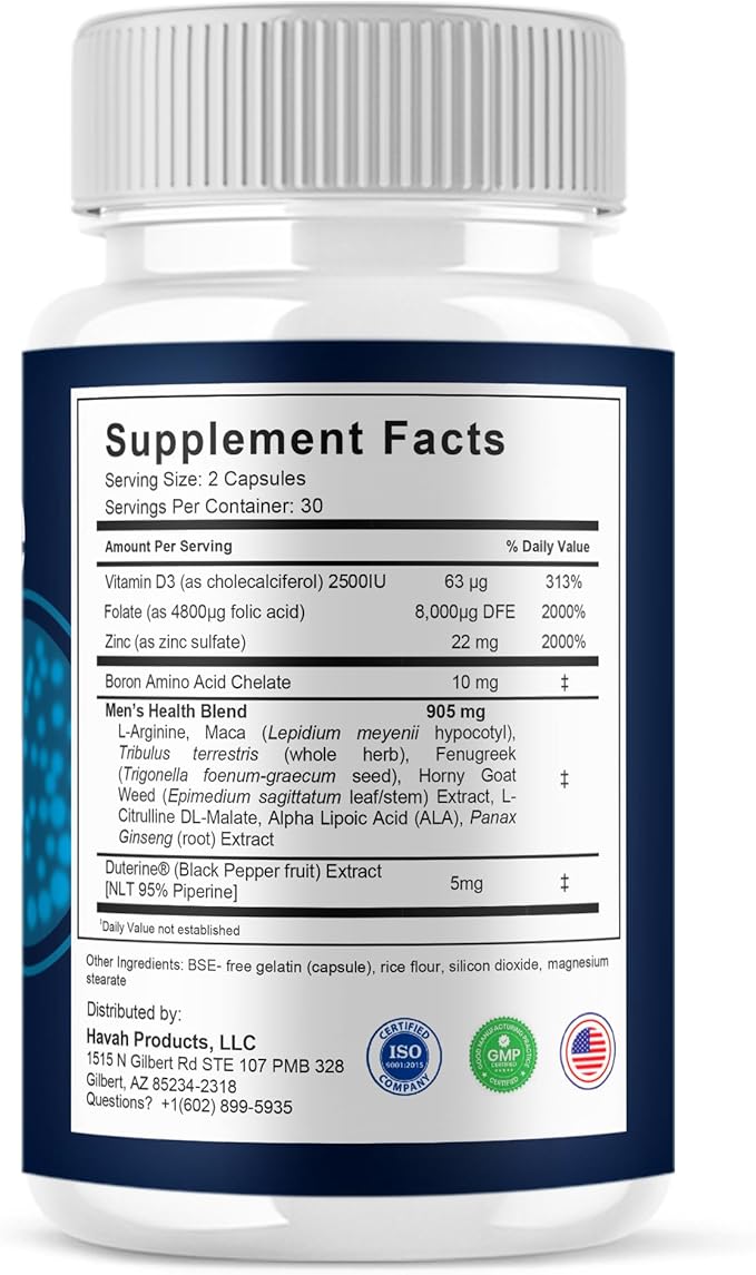 BLUE VIBE Prostate Max Advanced Capsules, Prostate Max Maximum Strength Prostate Support and Advanced Overall Health Multivitamin Supplement, ProstateMax Daily Support (2 Pack - 120 Capsules)