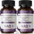 Liposomal NAD Supplement for Women | NAD+ Supplement Nicotinamide Riboside with Resveratrol & Quercetin | NAD Plus Boosting | Cellular Energy, Anti-Aging Support |100 Vegan Capsules 2 Pack