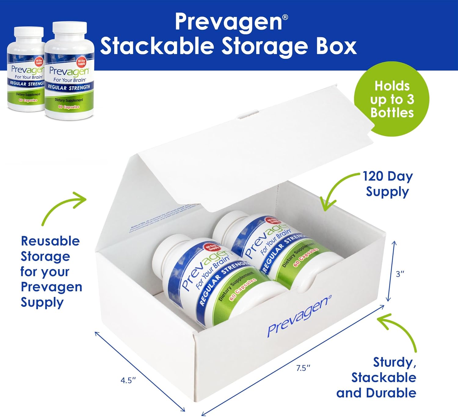 Prevagen Regular Strength - 120 Capsules (4 Month Supply) | Formulated for Your Brain | 10mg of Apoaequorin Plus Vitamin D3