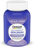 Centrum Nutrient Replenish GLP-1 Nutrition Support Multivitamin for Whole Body Health and Appearance - 180 Tablets, 6 Month Supply