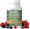 Fruits & Veggies Formula - 27 Premium Whole Foods - Organic Ingredients - Equals 3 Servings of Fruits & Vegetables - Improve Energy, Focus & Immune Function - Fiber - Antioxidants - 60ct (30 Serv)
