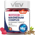 VEV Magnesium Complex DeepCalm 14-in-1 Gummies – with Ashwagandha, L-Theanine, Vitamin D3 & Zinc – Magnesium Complex for Women and Men – No Added Sugar Vegan Magnesium Glycinate – 90 Gummies