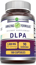 Amazing Formulas DLPA Supplement | DL-Phenylalanine |1000 Mg | Capsules | Non-GMO | Gluten-Free | Made in USA (180 Count)
