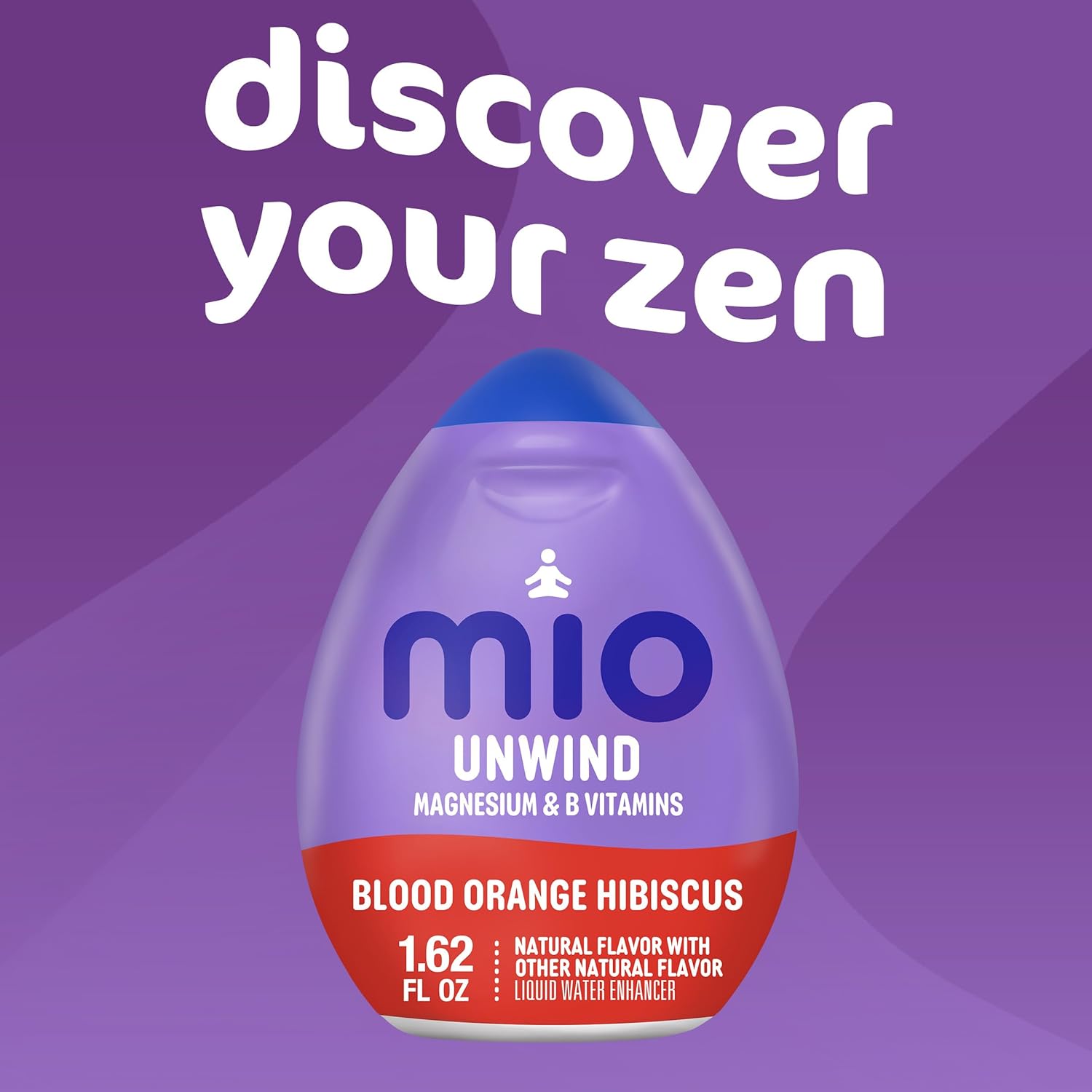 mio Unwind Blood Orange Hibiscus Liquid Water Enhancer with Magnesium & B Vitamins, 1.62 fl oz Bottle