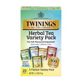 Twinings Herbal Tea Variety Pack, 20 Count (Pack of 1), Formerly Assorted Herbal, Includes 5 Flavours, Naturally Caffeine-Free, Enjoy Hot or Iced, 20 Teabags