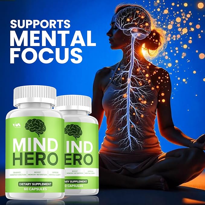 Vitamoon (5 Pack) Mind Hero Supplement Capsules – MindHero Nootropics Pills, Function Support and Reviews, 300 Capsules