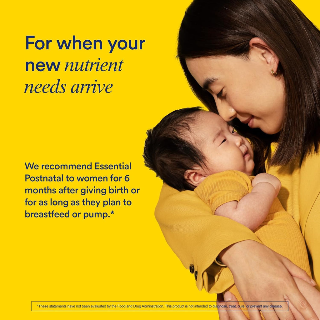 Ritual Essential for Women Postnatal Multivitamin - Postpartum Vitamin - Omega-3 DHA & Choline for Lactation Support, Vitamin A, C, D3 & Zinc for Immune Function Support*, B12, Iodine, Biotin, 30 Day