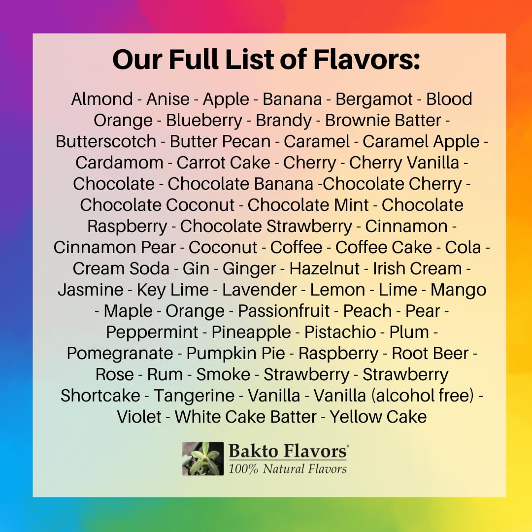 Bakto Flavors - Natural Flavors & Extracts - PICK YOUR OWN FLAVORS - Box of 5 (1 OZ Bottles)