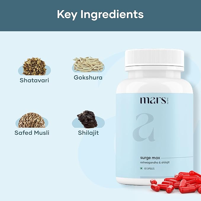 mars by GHC Natural Surge Max Caps - | Powered with Shilajit, Safed Musli and 60N | Good Health Company | Overall Well Being (2)