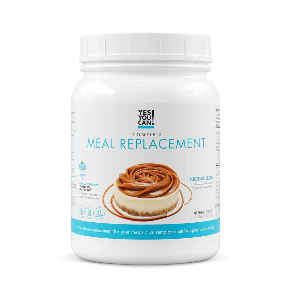 Yes You Can! Complete Meal Replacement - 15 Servings, 20g of Protein, 0g Added Sugars, 21 Vitamins and Minerals - All-in-One Nutritious Meal Replacement Shake (Dulce De Leche)