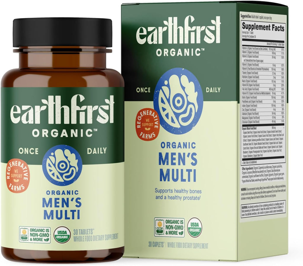 Prenatal Women’s Multivitamin and Men’s Daily Multivitamin, His and Hers Family Bundle, Complete Daily Organic Support, 30 Count