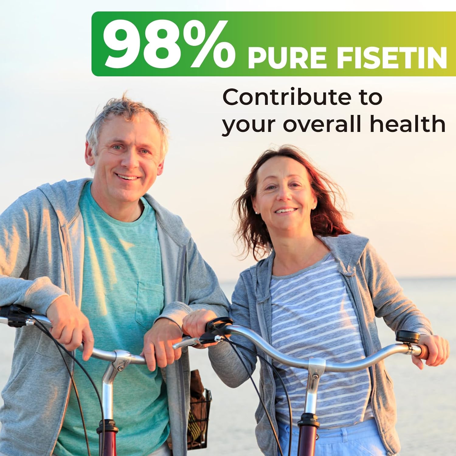 Fisetin 1200mg Liposomal Fisetin Supplements 98% Pure Fisetin Polyphenols Antioxidants Immunity Health Aging Cognitive Support Non-GMO 60 Capsules